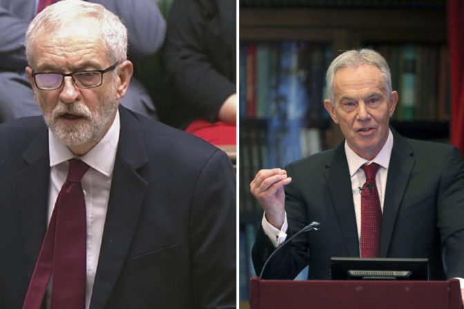 Jeremy Corbyn, Tony Blair