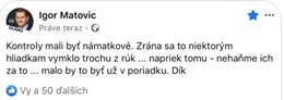 Matovič, status