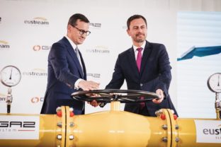 Eduard Heger, Mateusz Morawiecki, plynovod