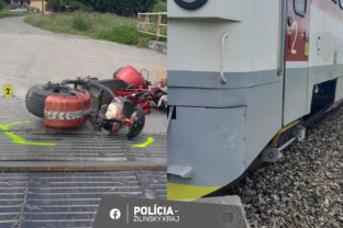 Vlak, zrážka vlaku s motocyklom, Čadca