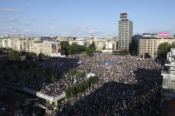 Srbsko protest